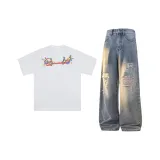 ❤Цветочный Серый+Синий K