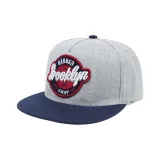 Темно-синий козырек с серым вереском