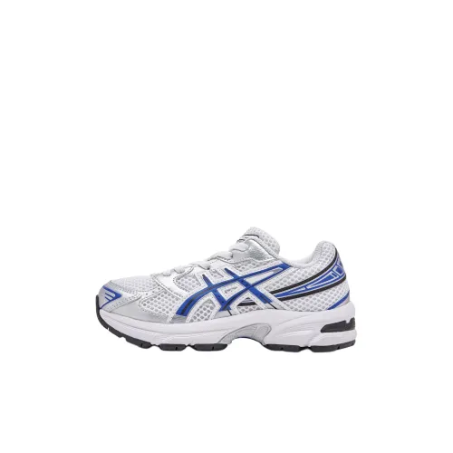 Asics Гель 1130 Детская Повседневная Обувь Низкий Топ Синий и Серебряный Kids