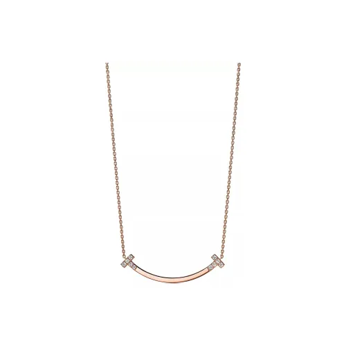 TIFFANY & CO. Подвеска Smile, Размер Medium Розовое Золото 18 Карат С Бриллиантами Размер Мотива, Medium