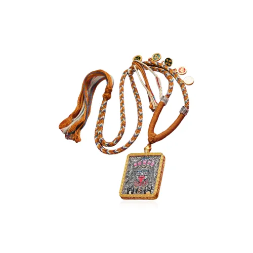 CHONGQINGJINDIAN Цветное стекло Ожерелья Унисекс