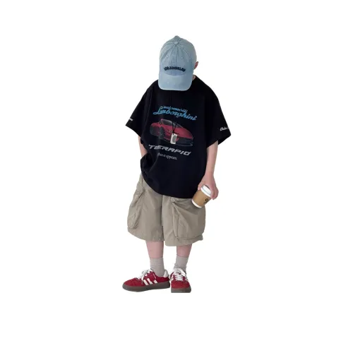 The panda is round Повседневная спортивная одежда 2 предмета комплект черный детский