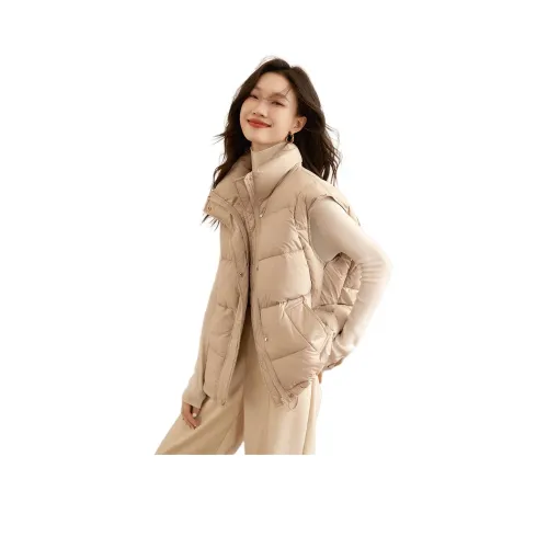 Mo Han Yi Mei Жилет Женские Ecru