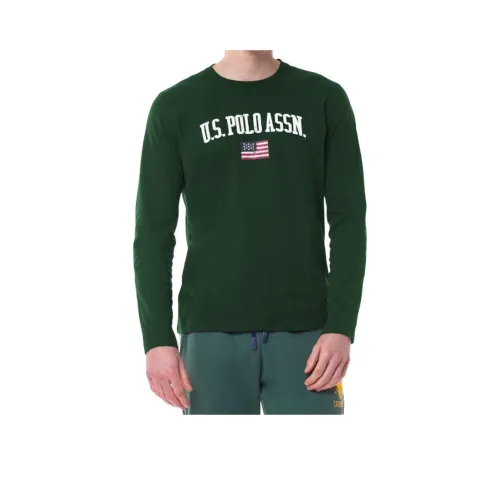 U.S. POLO ASSN. Рубашка мужская оливково-зеленая