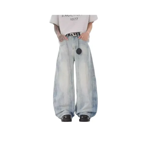 MORii Светло-синие унисекс джинсы