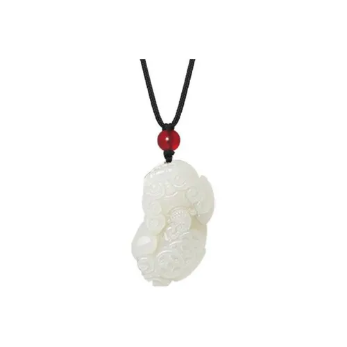 YUOFFICIAL Цветное глазурное нефритовое ожерелье унисекс