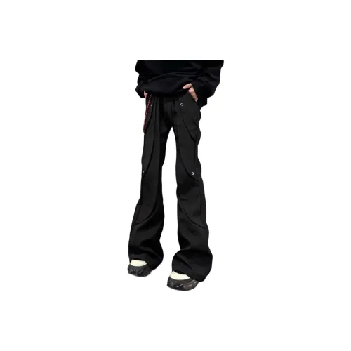 JNJK Черные Унисекс Повседневные Брюки