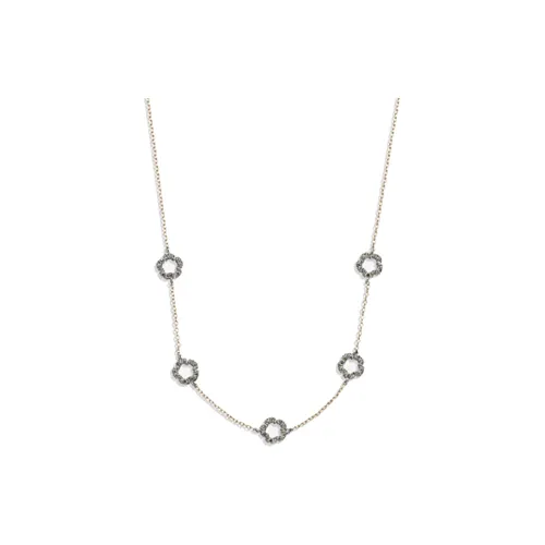 COACH Латунь Медный Ожерелье Женское Серебро