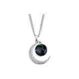 Зодиакальный знак Стрельца Лунный Луна Ожерелье Плоская подошва Цепочка