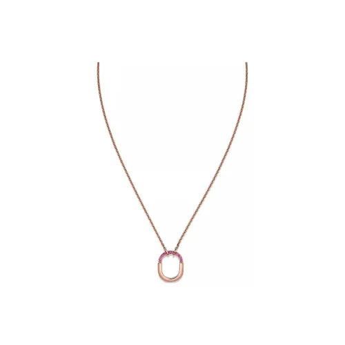 TIFFANY & CO. Подвеска Размера Small Розовое Золото 18 Карат С Розовыми Сапфирами Размер Мотива, Small
