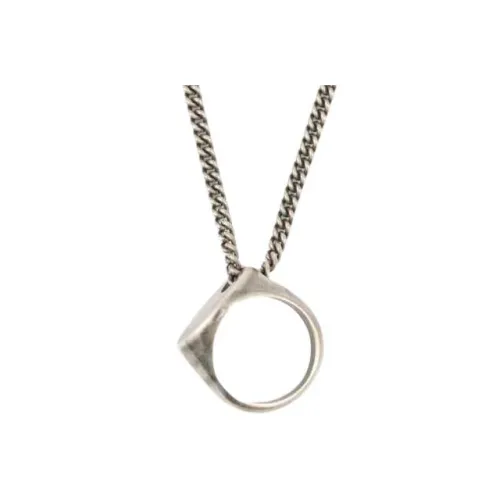 MM6 Maison Margiela совместный бренд Brass Necklaces Мужской Серебряный