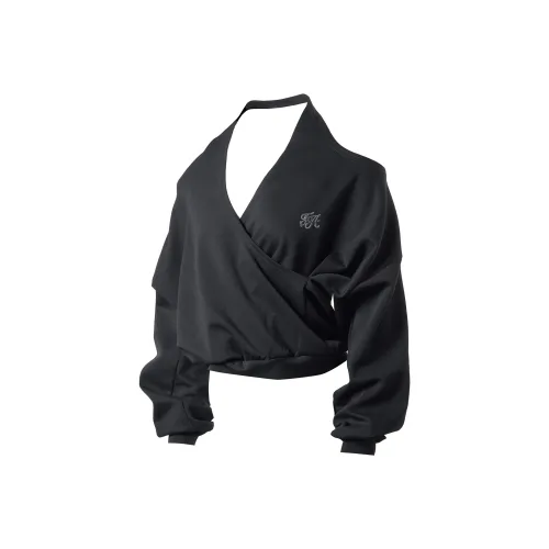 FOASIS Стандартная T-рубашка Женская Черная