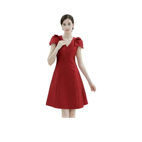 Caroline Женские Платья с Коротким Рукавом