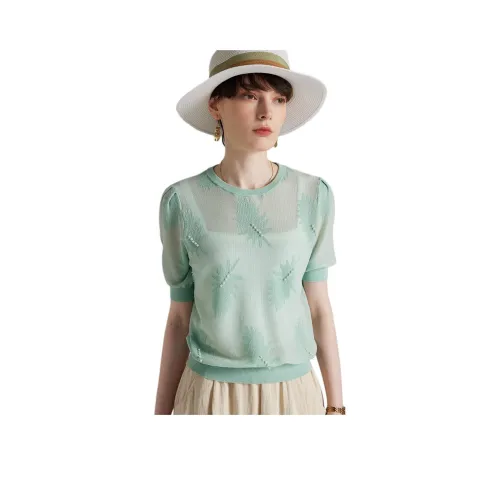 Fog T Рубашка Женская Светло-Зеленая