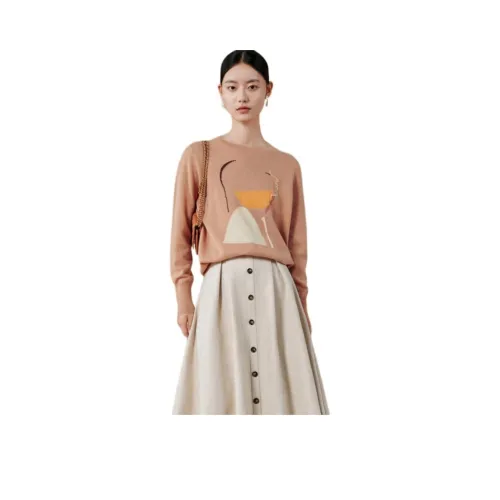 MIHUANG Кашемир Свитер Женские Sonic Sparrow Pink