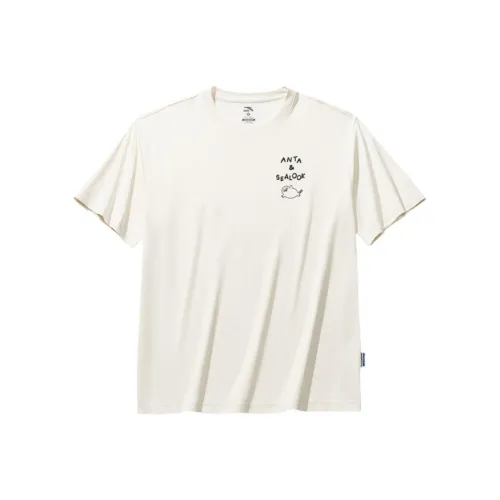 ANTA x HAIBAOKANKAN LIANMINGKUAN Life Collection T-Shirt Унисекс Теплый Нефритовый Белый