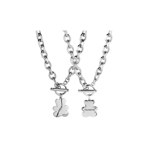 MAGICPOLE Титановые стальные ожерелья унисекс серебряные