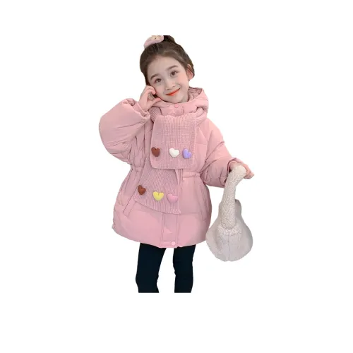 Lanza Пуховик Розовый для детей 3-7 лет
