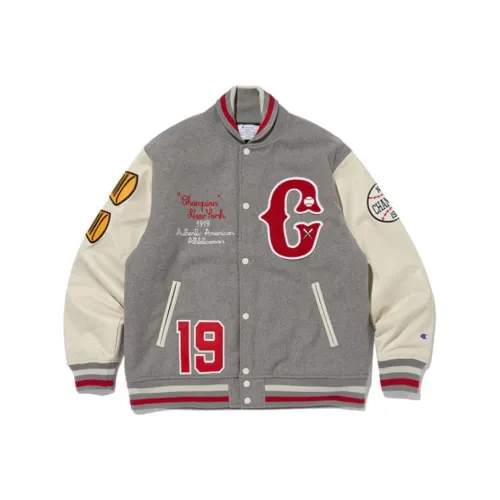 Champion Хлопковый пуховик унисекс серый