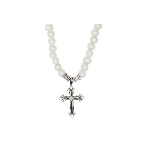 EMANUELE BICOCCHI Серебряные ожерелья Мужские Белые