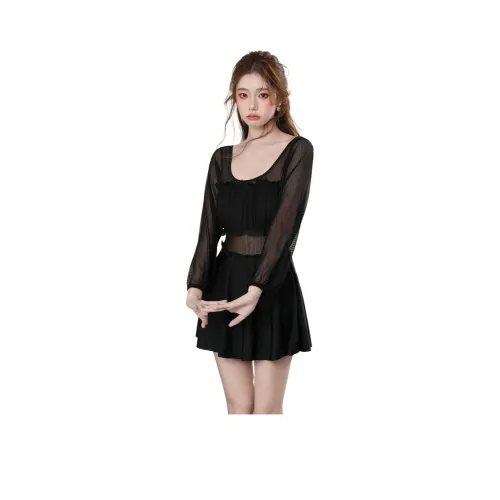 Bird of Aussie Ван-Пис Купальник Женский Черный