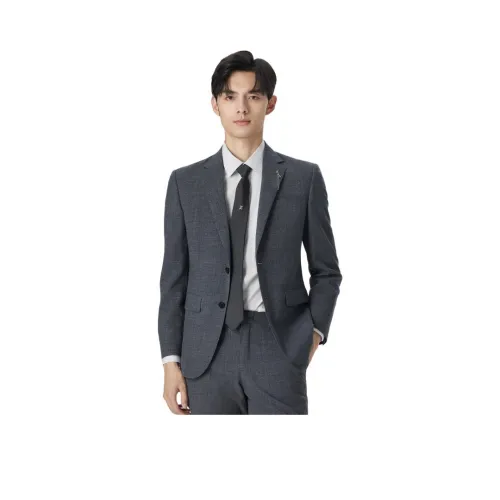 ZIOZIA Бизнес-костюм мужской угольно-серый