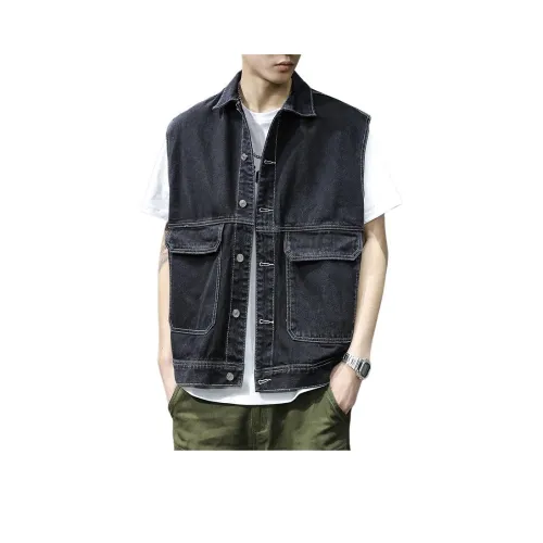 QIANJINNIU Черная унисекс майка