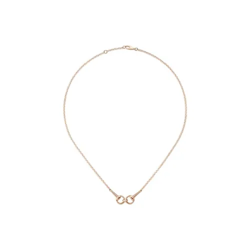 GUCCI 18К Розовое золото Ожерелье Унисекс Золото