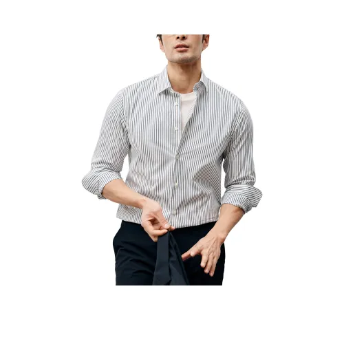 St. H Темно-синие рубашки с полосами для мужчин