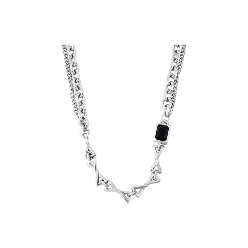 MAGICPOLE Титановая сталь стекло ожерелья мужской серебряный