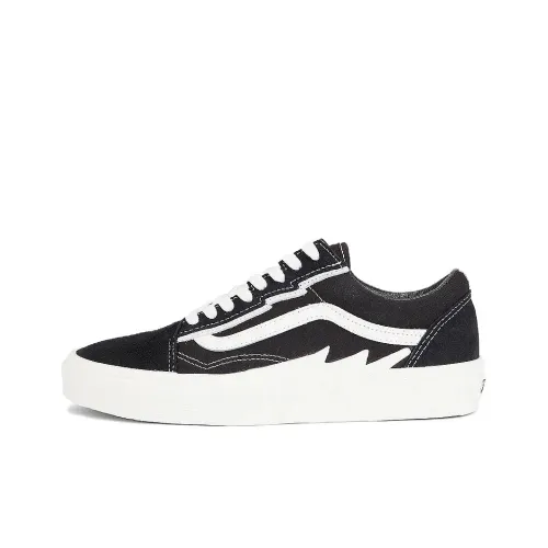 Vans Old Skool Устойчивые к истиранию Низкие Кроссовки для скейтбординга Мужские Черные