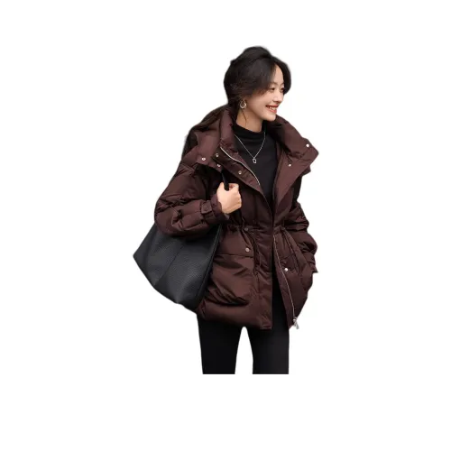 Mo Han Yi Mei Пуховик Женские Кофе