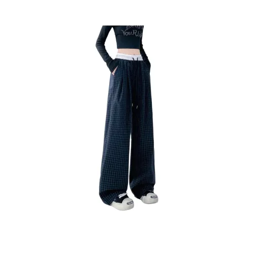 YEARNED Синие Женские Повседневные Брюки