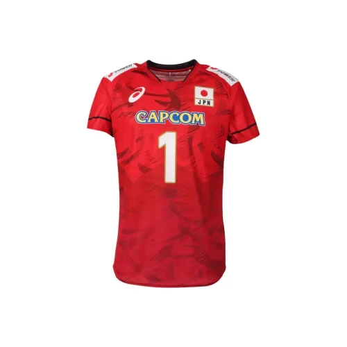 Asics Red Unisex Волейбольные Джерси