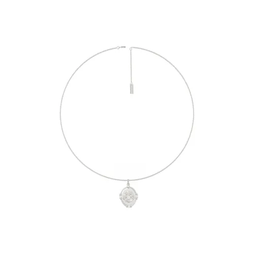 Mouhooland 925 стерлинговое серебро ожерелье с покрытием из белого золота унисекс