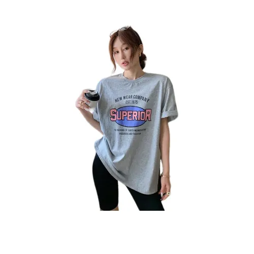 NANING9 T-рубашка Женская Фотиния Серый