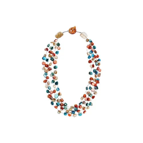 Drejew Тройной Layer Оболочка Бусины Ожерелья Женские