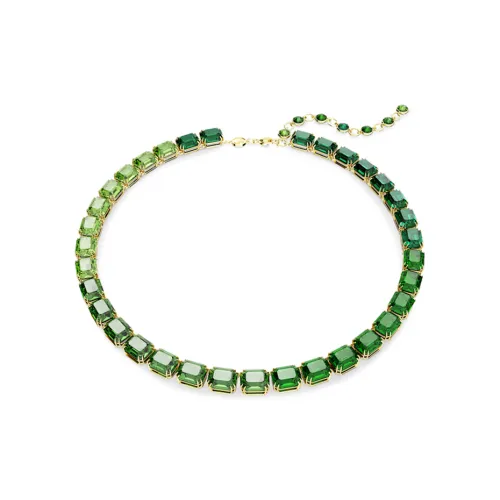 Swarovski Millenia Кристалл Swarovski Золото-покрытое ожерелье женское зеленый