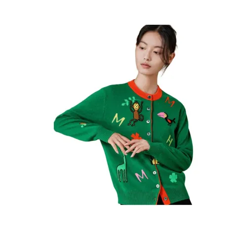 MIHUANG Кашемир Свитер Женские Изумруд
