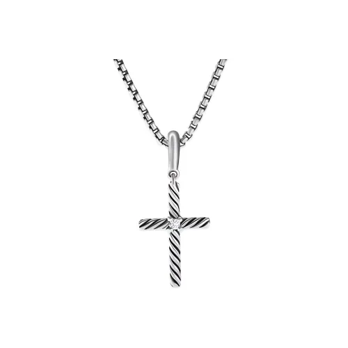 David Yurman Серебряное ожерелье с алмазами Women's Silver