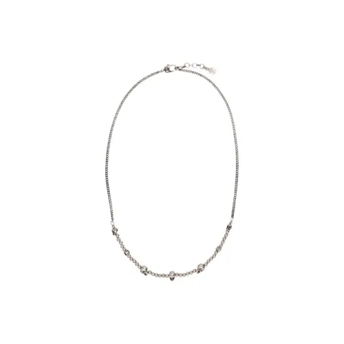 Alexander McQueen Металлические ожерелья Серебряный Мужской