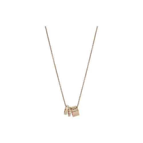 COACH Brass Necklaces Женские Розовое Золото