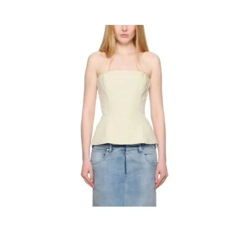 Jean Paul Gaultier Без бретелей Топ Женские Ванильный