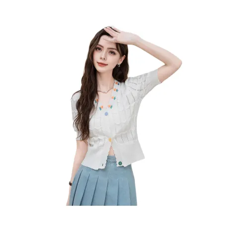 FAWENXIANGZI Белый Женские Трикотаж