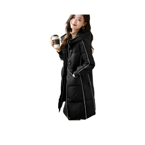 Mo Han Yi Mei Пуховик Женские Черный
