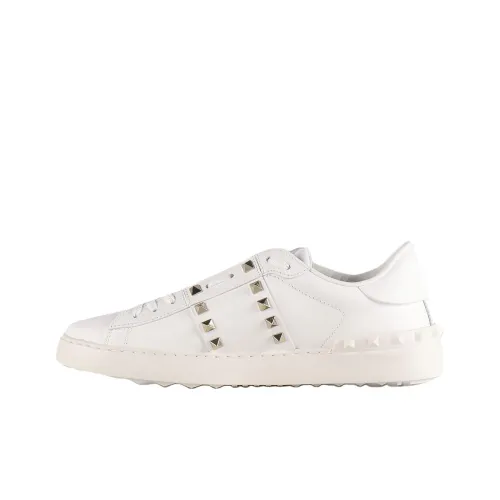 Valentino Rockstud Garavani Дышащий Низкий Топ Повседневная Обувь Мужская Белая