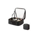 Классическая черная сумка для макияжа с LED