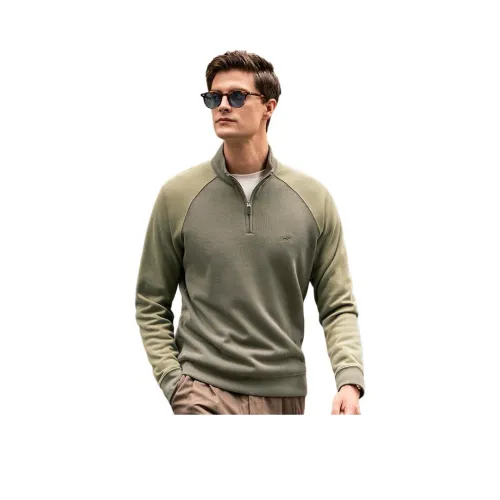 Mr.Bu Серый Зеленый Мужская T-Рубашка