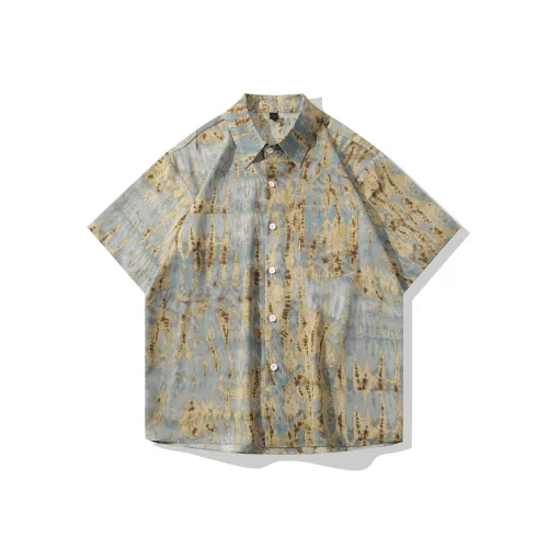 HYLHYL Синие Унисекс Рубашки