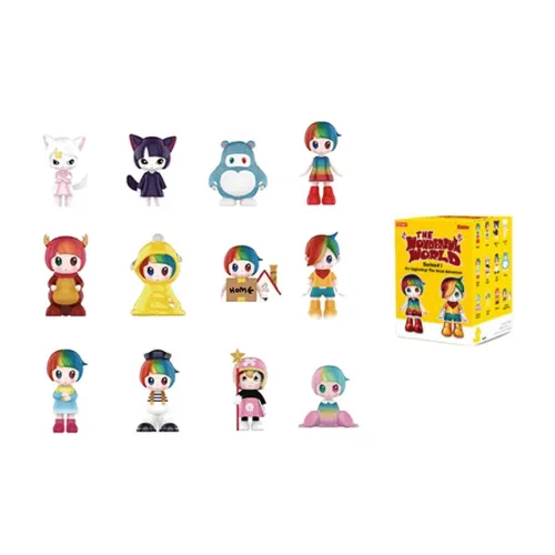 POP MART POP MART IP Уэно Йосукэ Wonder Planet Коллекция Слепые коробки Один Mystery Коробка Целая коробка 12 шт
